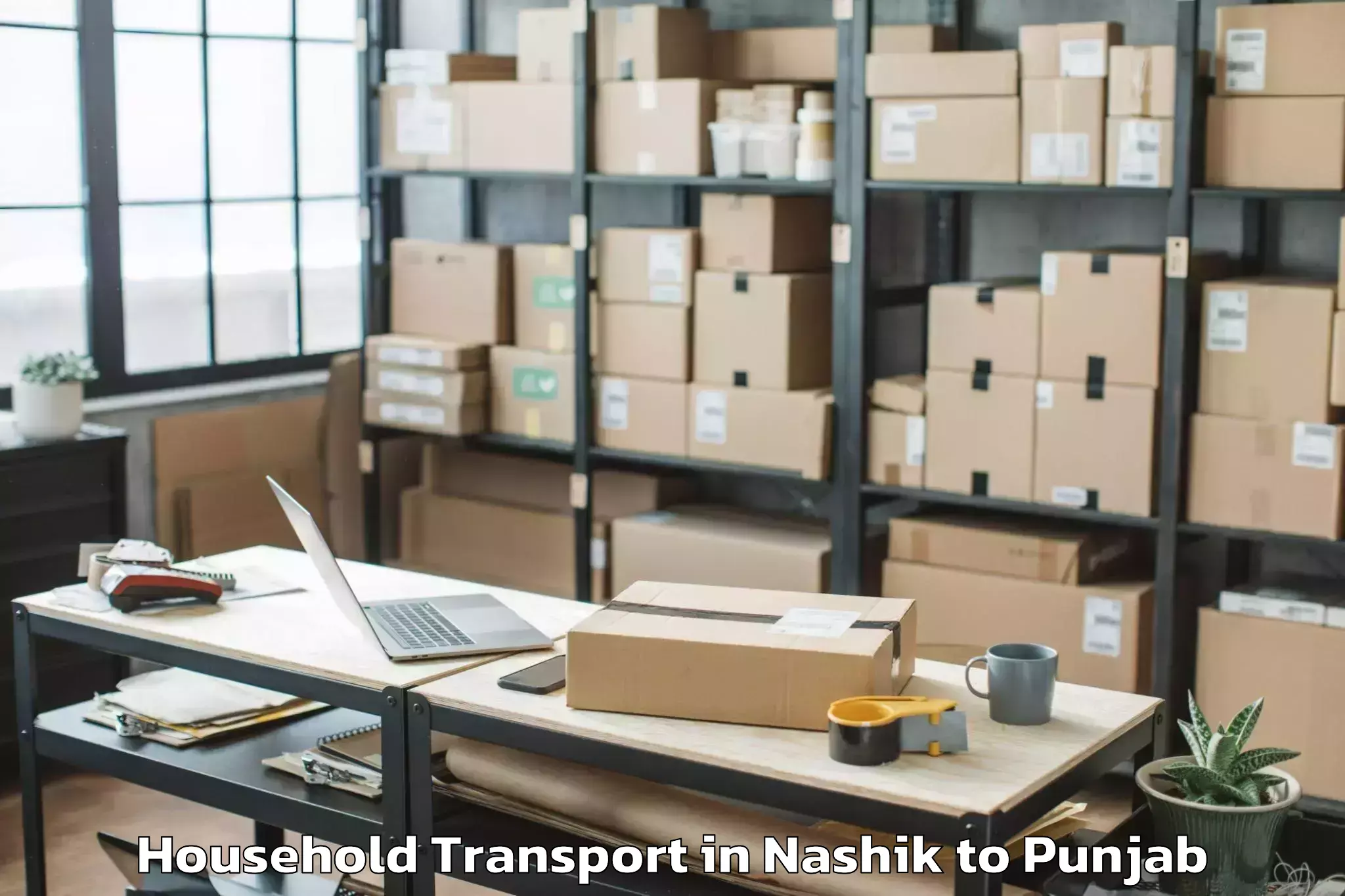 Book Nashik to Khaira Household Transport Online